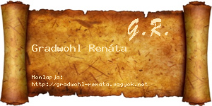 Gradwohl Renáta névjegykártya