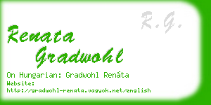 renata gradwohl business card